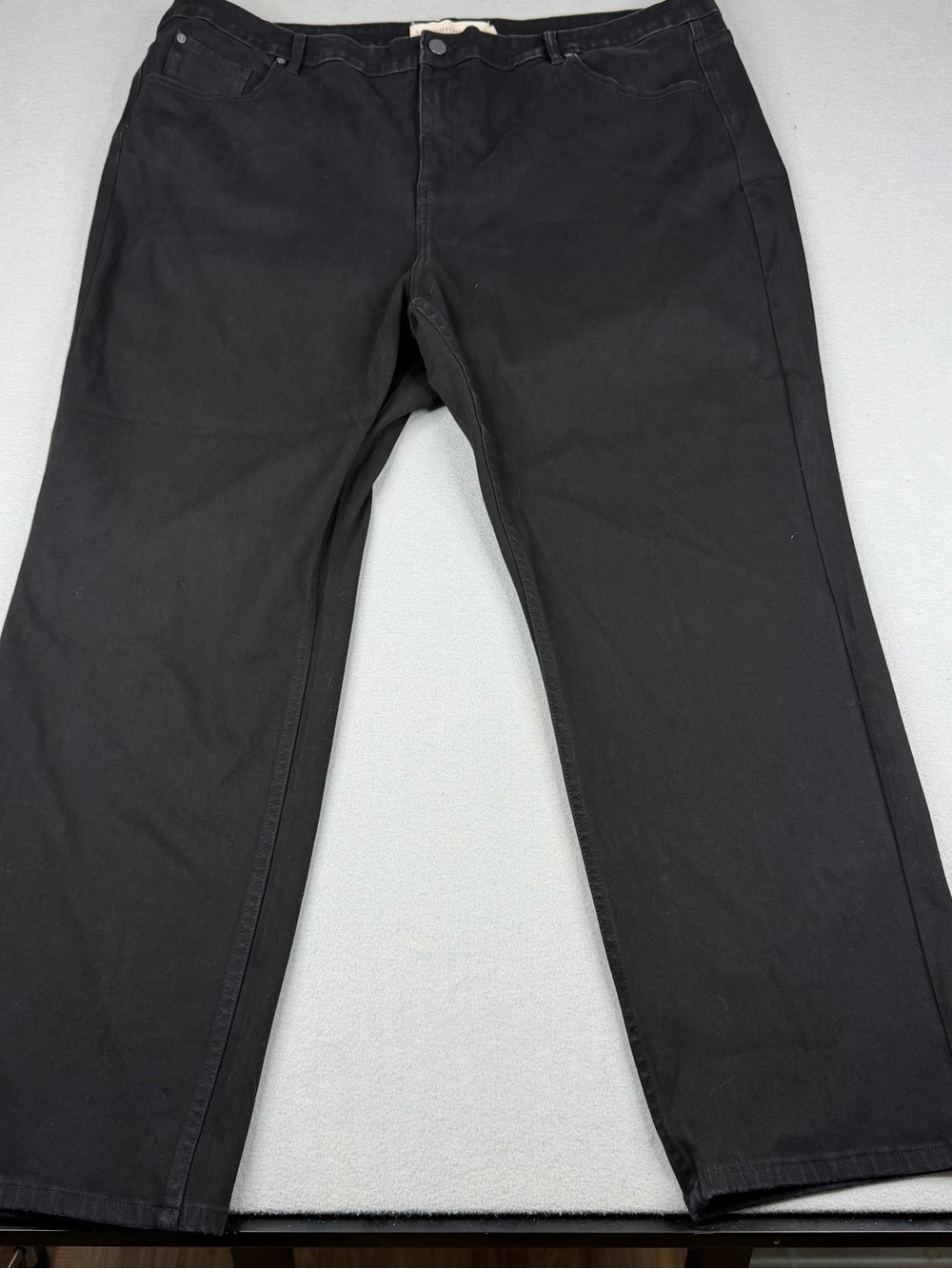 Soft Surroundings Black Straight Leg Jeans Women 24W Stretch Minimalist